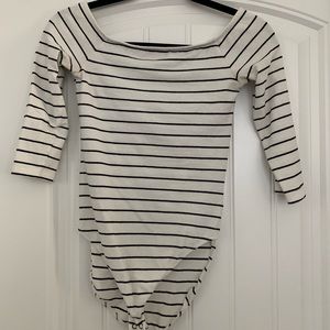 Express Striped Bodysuit